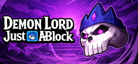 Official Demon Lord: Just a Block store artwork showing the crowned skeletal Demon Lord